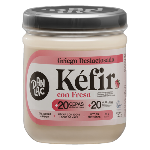 Danlac Griego Kéfir con fresa
