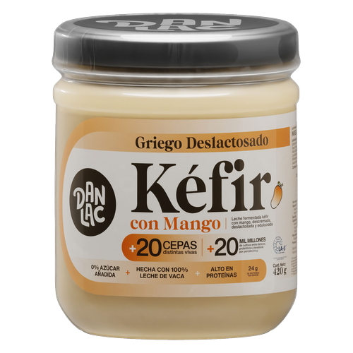 Danlac Griego Kéfir con mango